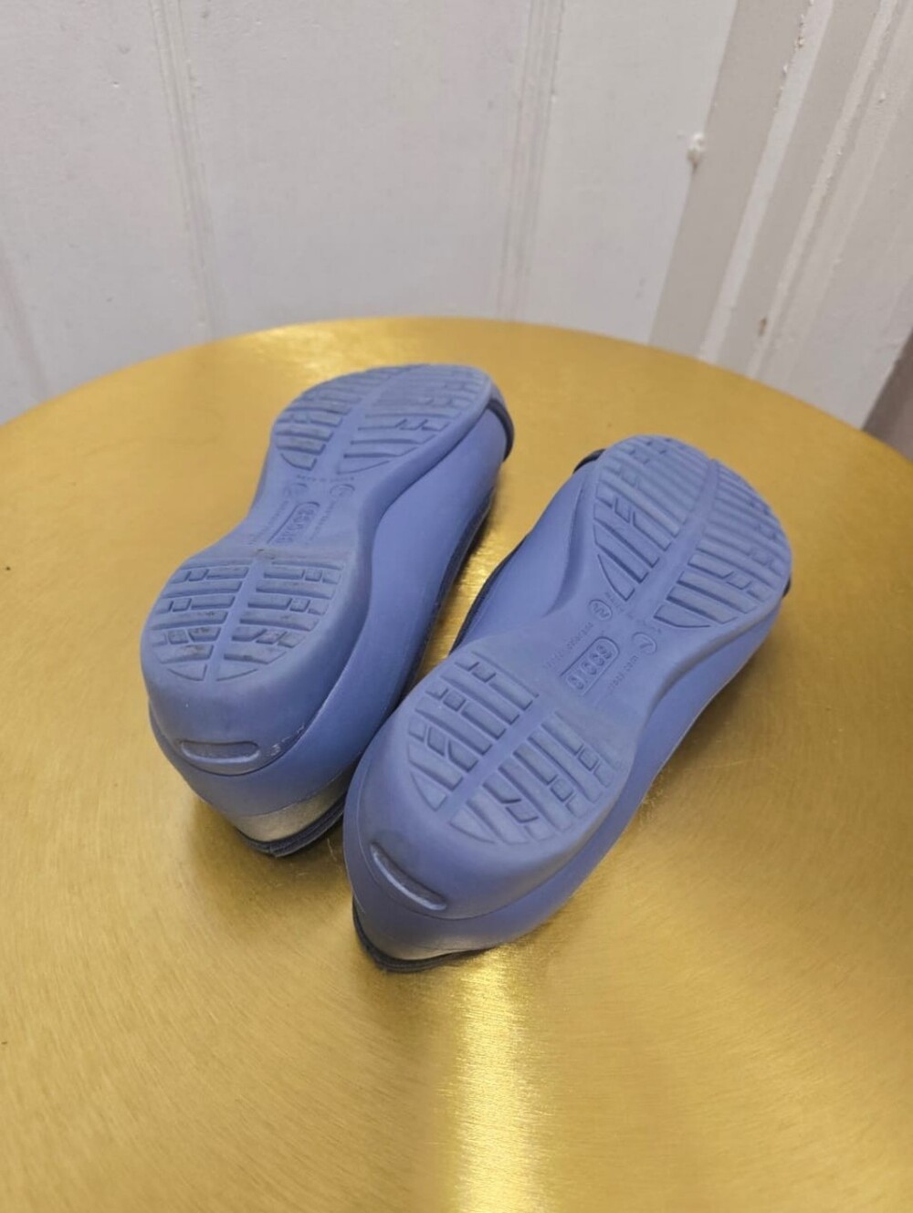Crocs Women's Flat Ballet Round Toe Slip On Casual Comfort Blue Shoe Sz 7 - Picture 5 of 6